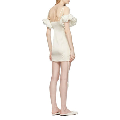 Jacquemus White Elastane Casual Dress