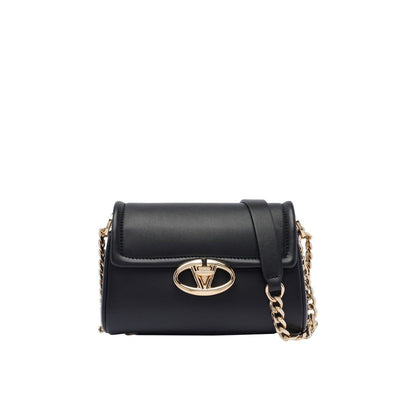 Valentino Garavani Black Leather Shoulder Bag