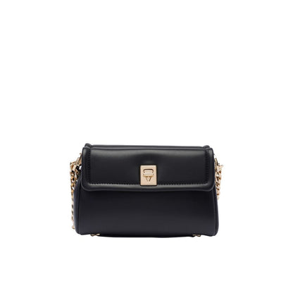 Valentino Garavani Black Leather Shoulder Bag