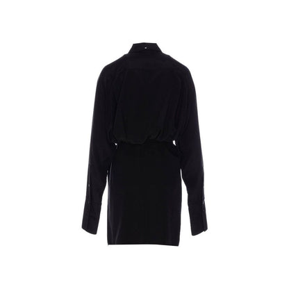 Sportmax Black Elastane Casual Dress