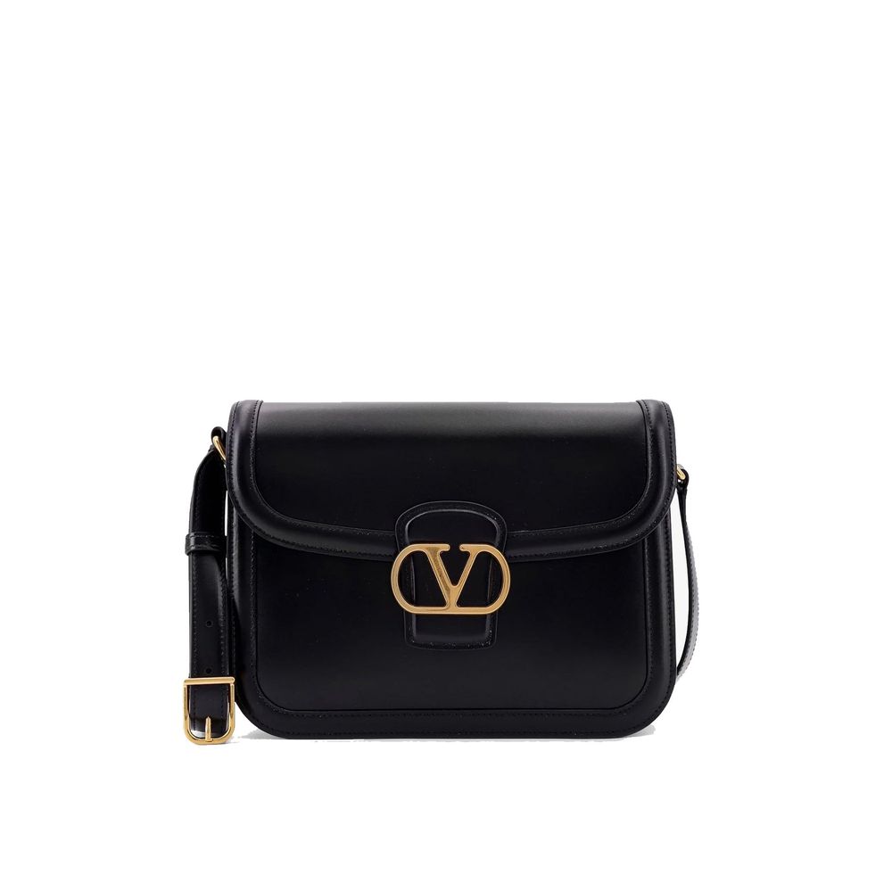 Valentino Garavani Black Leather Crossbody Bag