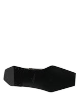 Dolce & Gabbana Black Leather Zip Closure Ankle Boots