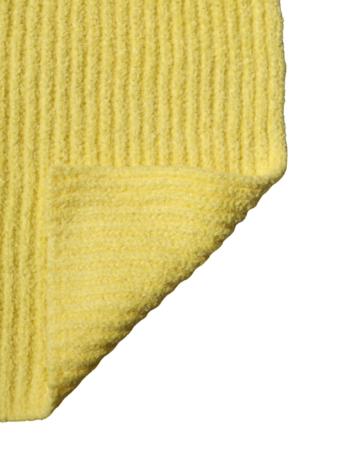 Écharpe Dolce &amp; Gabbana jaune en coton tricoté, 270 cm x 31 cm, pour homme