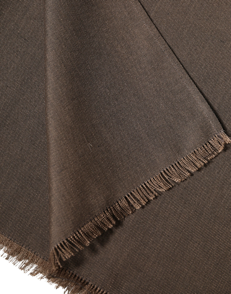 Dolce & Gabbana Brown Polyester Neck Warmer Shawl 185cm x 165cm  Men Scarf