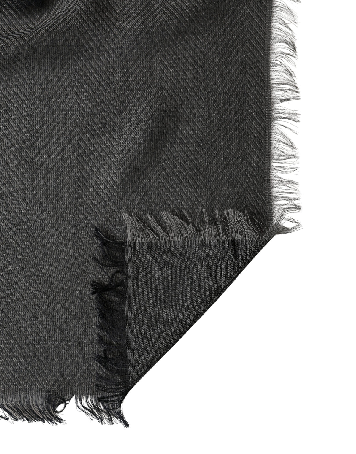 Écharpe Dolce &amp; Gabbana noire en modal avec franges, 140 cm x 134 cm, pour homme