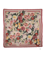 Dolce & Gabbana Multicolor Floral Print Square Stole Scarf