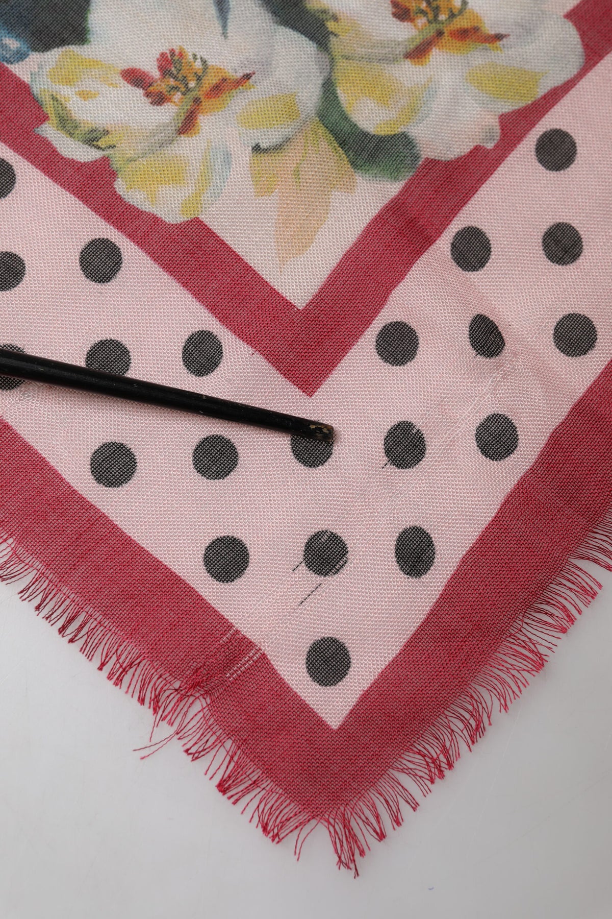 Dolce & Gabbana Multicolor Floral Print Square Stole Scarf
