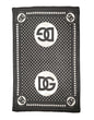 Dolce & Gabbana Black White Polka Dot Logo Stole Wrap 188cm x 116cm Scarf