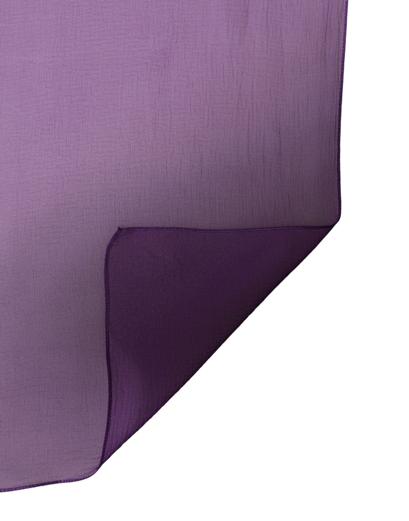 Dolce & Gabbana Purple Silk Neck Wrap Shawl Stole Scarf