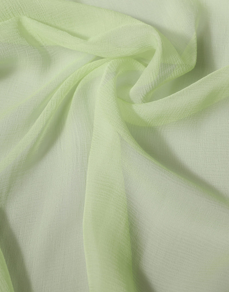 Dolce & Gabbana Light Green Silk Neck Wrap Stole Scarf