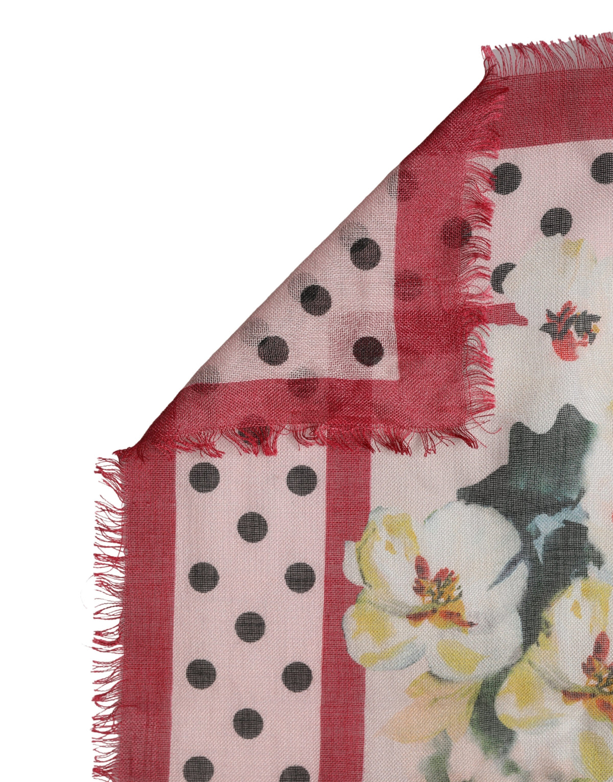 Dolce & Gabbana Multicolor Floral Print Square Stole Scarf
