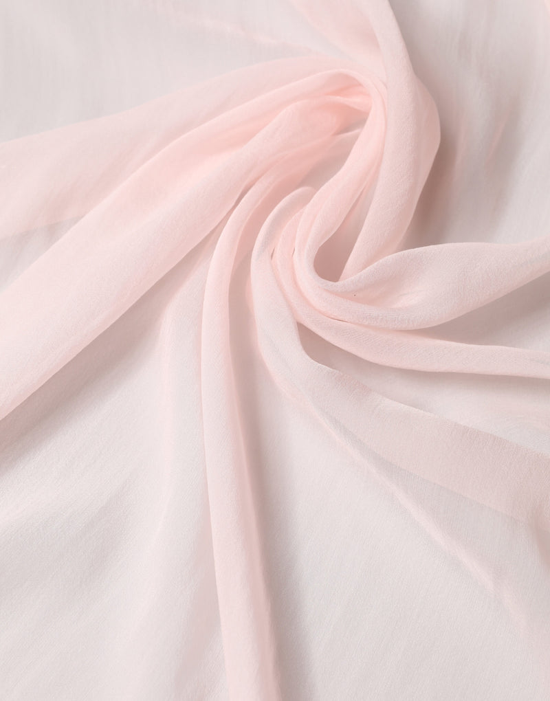 Dolce & Gabbana Light Pink Silk Neck Wrap Foulard Scarf