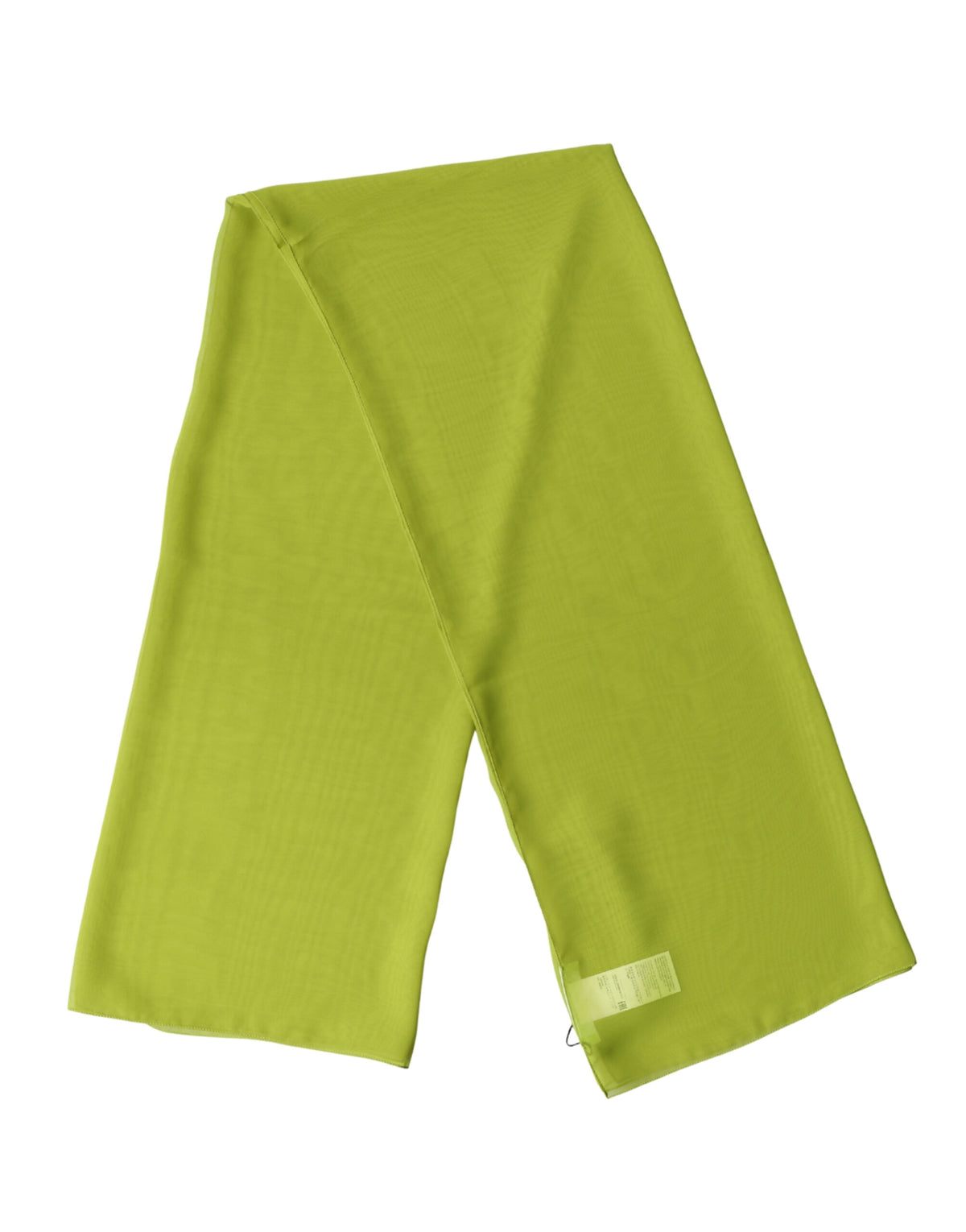 Dolce & Gabbana Yellow Green Neck Wrap Shawl Foulard Scarf