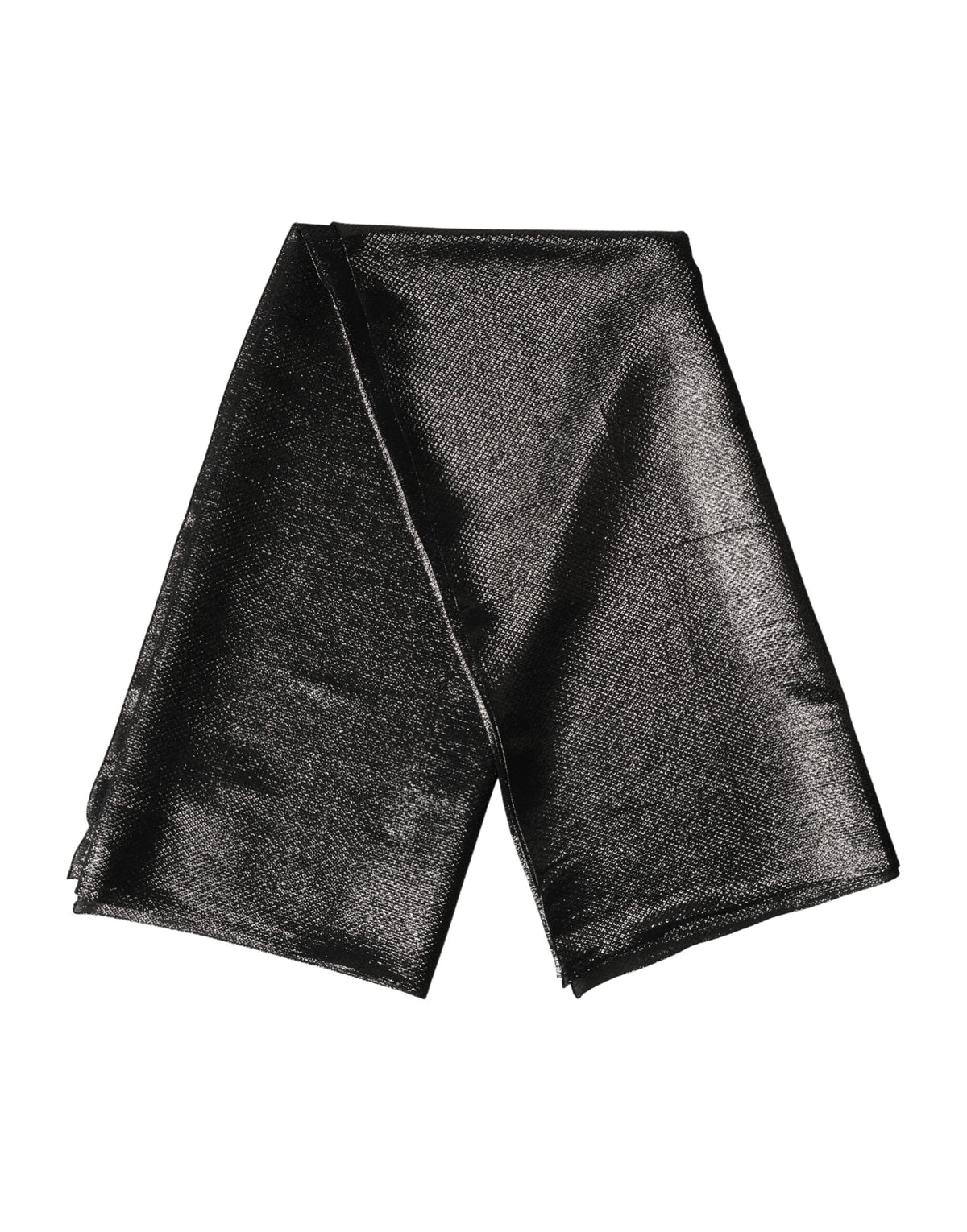 Dolce & Gabbana Black Silk Square Wrap Shawl Foulard Scarf