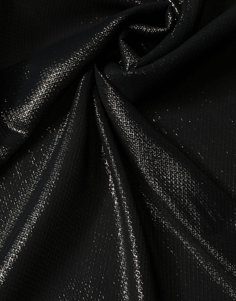 Dolce & Gabbana Black Silk Square Wrap Shawl Foulard Scarf