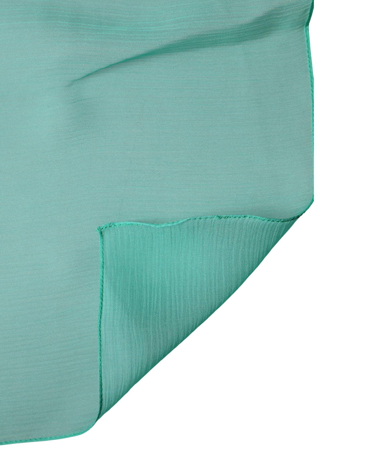 Dolce & Gabbana Light Green Silk Neck Wrap Foulard Scarf
