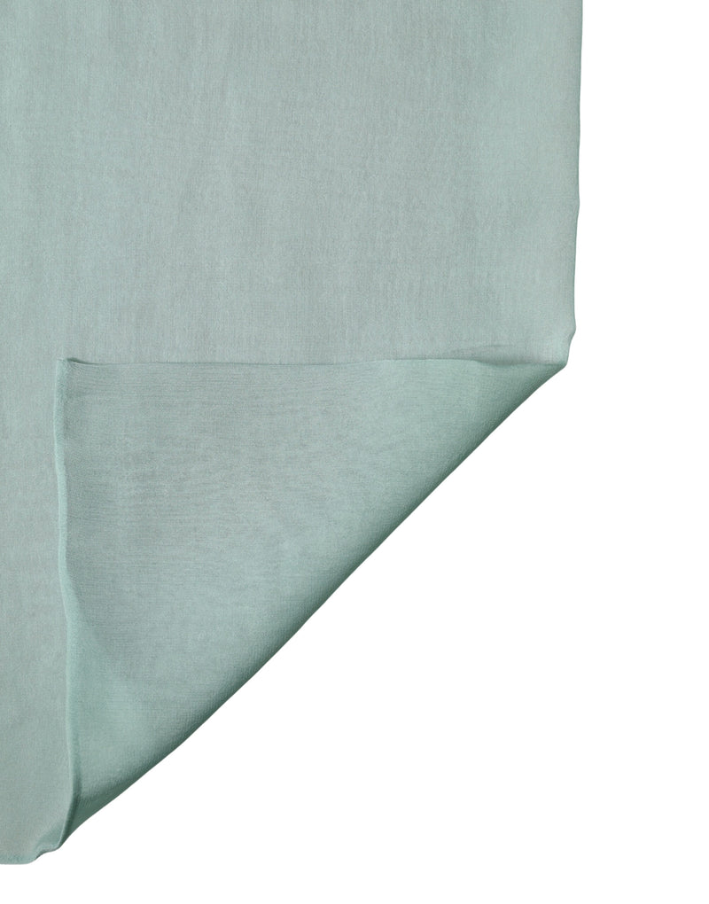 Dolce & Gabbana Teal Silk Sash Wrap Foulard Scarf