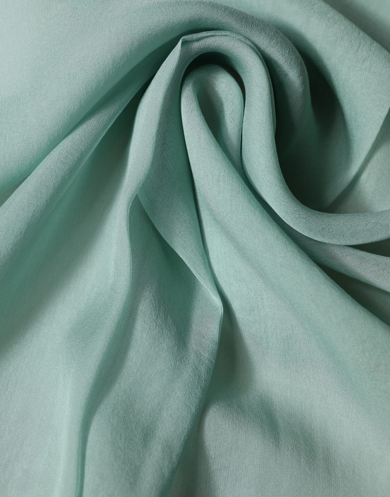 Dolce & Gabbana Teal Silk Sash Wrap Foulard Scarf
