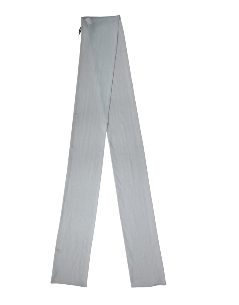 Dolce & Gabbana Light Blue Silk Sash Wrap Foulard Scarf