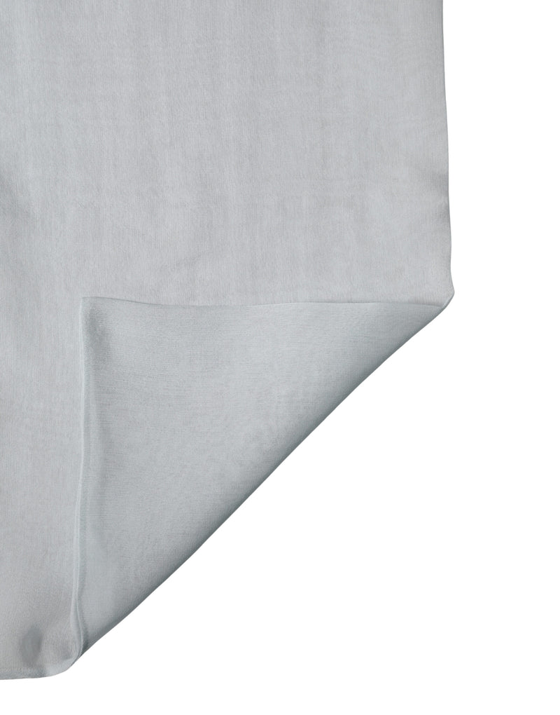 Dolce & Gabbana Light Blue Silk Sash Wrap Foulard Scarf