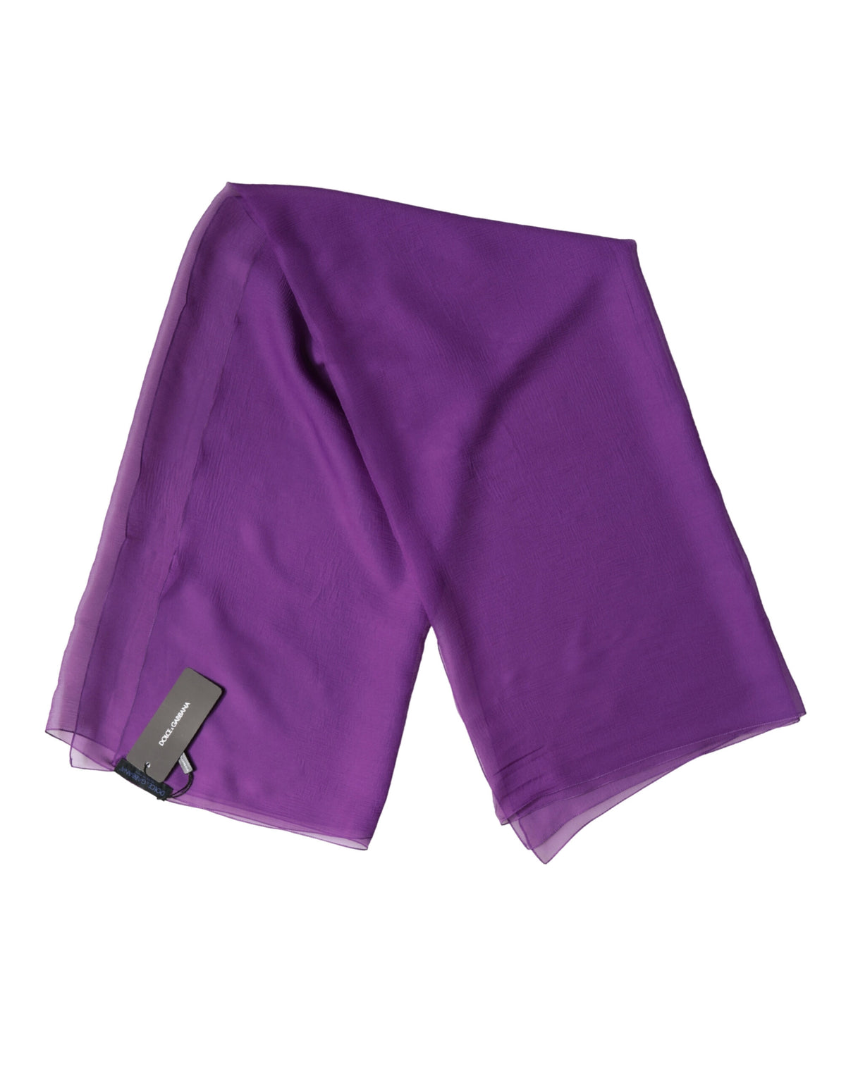 Dolce & Gabbana Purple Silk Neck Wrap Shawl Foulard