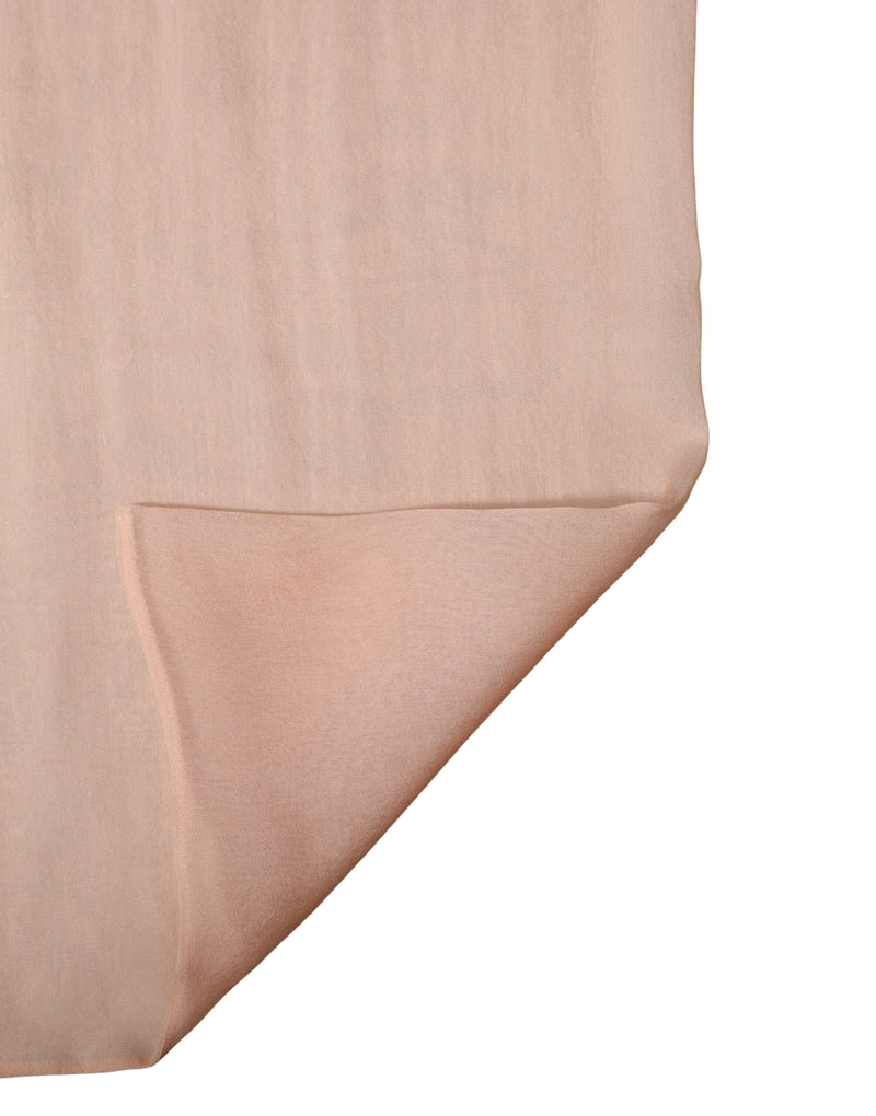 Dolce & Gabbana Light Pink Silk Sash Wrap Foulard Scarf