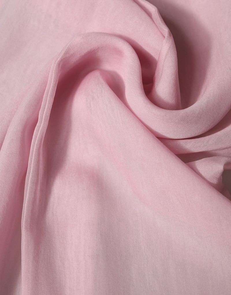 Dolce & Gabbana Pink Silk Sash Wrap Shawl Foulard