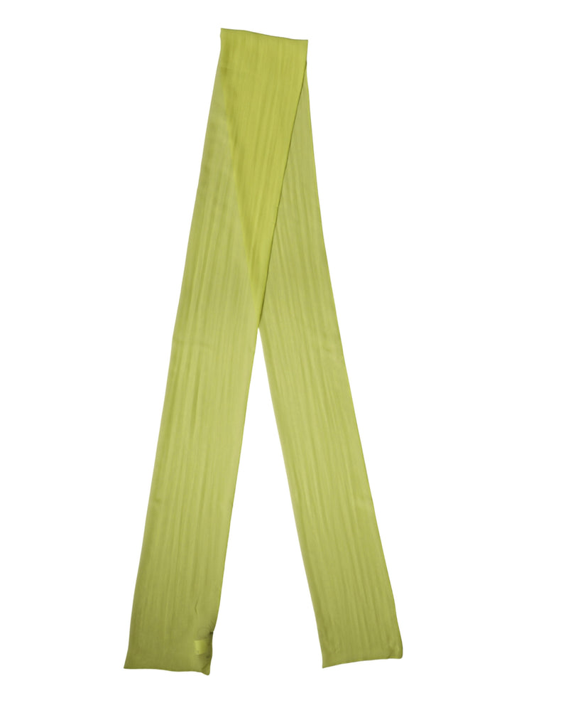 Dolce & Gabbana SASH Yellow Green Silk Scarf