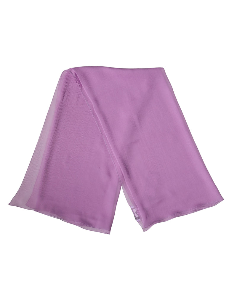Dolce & Gabbana Light Purple Silk Neck Wrap Foulard Scarf