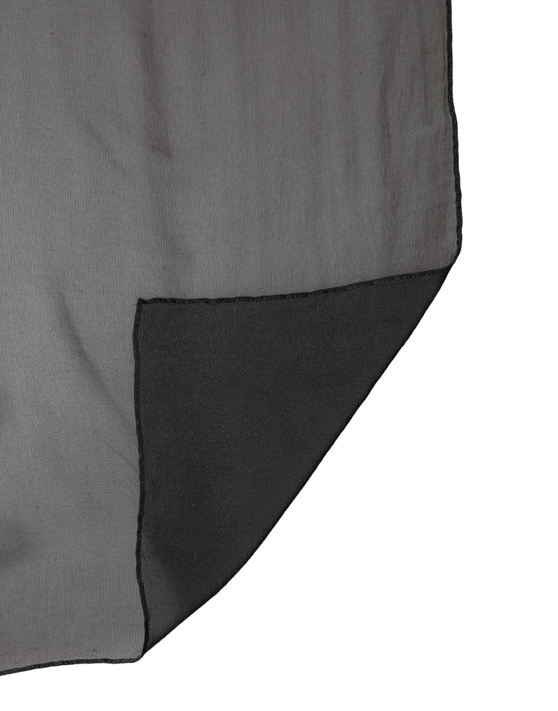 Dolce & Gabbana Black Silk Neck Wrap Shawl Stole Scarf