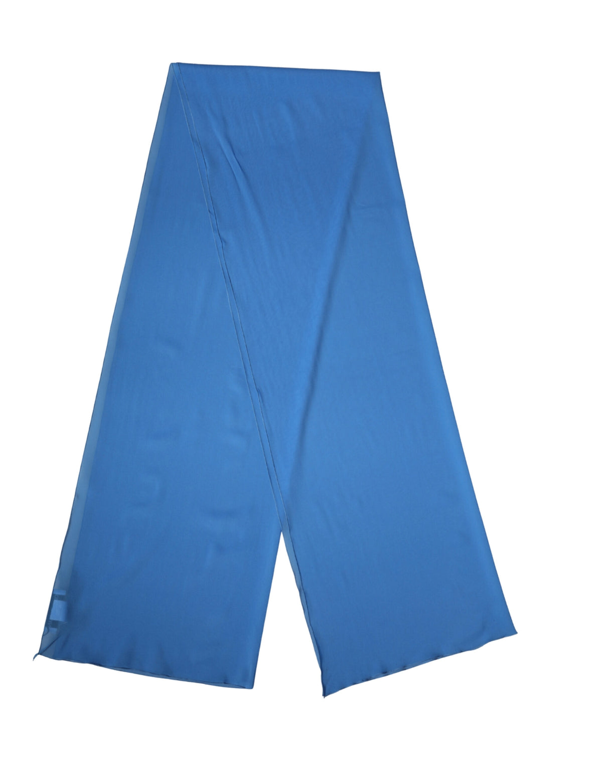 Dolce & Gabbana Blue Silk Neck Wrap Shawl Scarf 200cm x 64cm