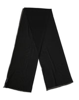 Dolce & Gabbana Black Silk Neck Wrap Shawl Stole Scarf