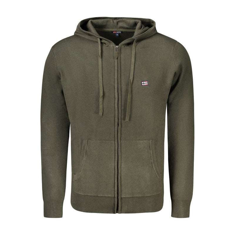 Noorwegen 1963 Groene Polyamide Heren Cardigan
