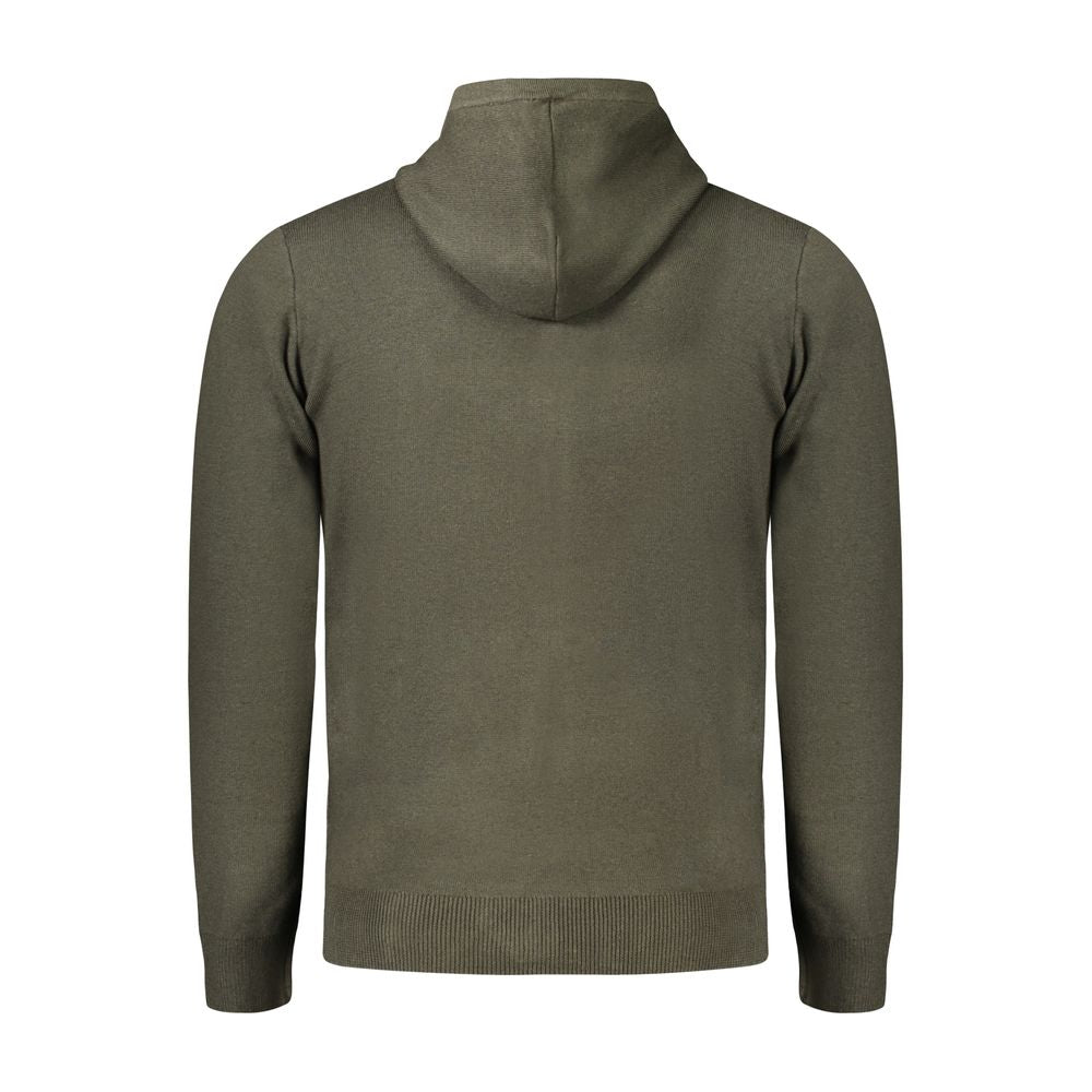 Gilet cardigan homme en polyamide vert, Norvège 1963