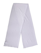 Dolce & Gabbana White Silk Neck Wrap Shawl Scarf 200cm x 64cm