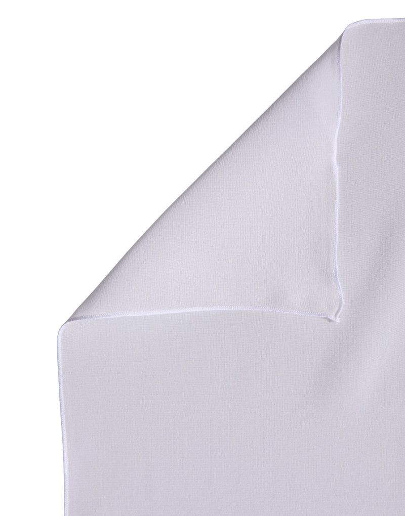 Dolce & Gabbana White Silk Neck Wrap Shawl Scarf 200cm x 64cm