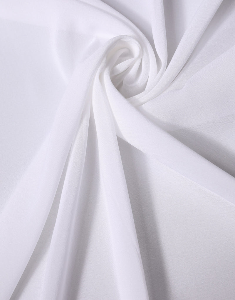 Dolce & Gabbana White Silk Neck Wrap Shawl Scarf 200cm x 64cm