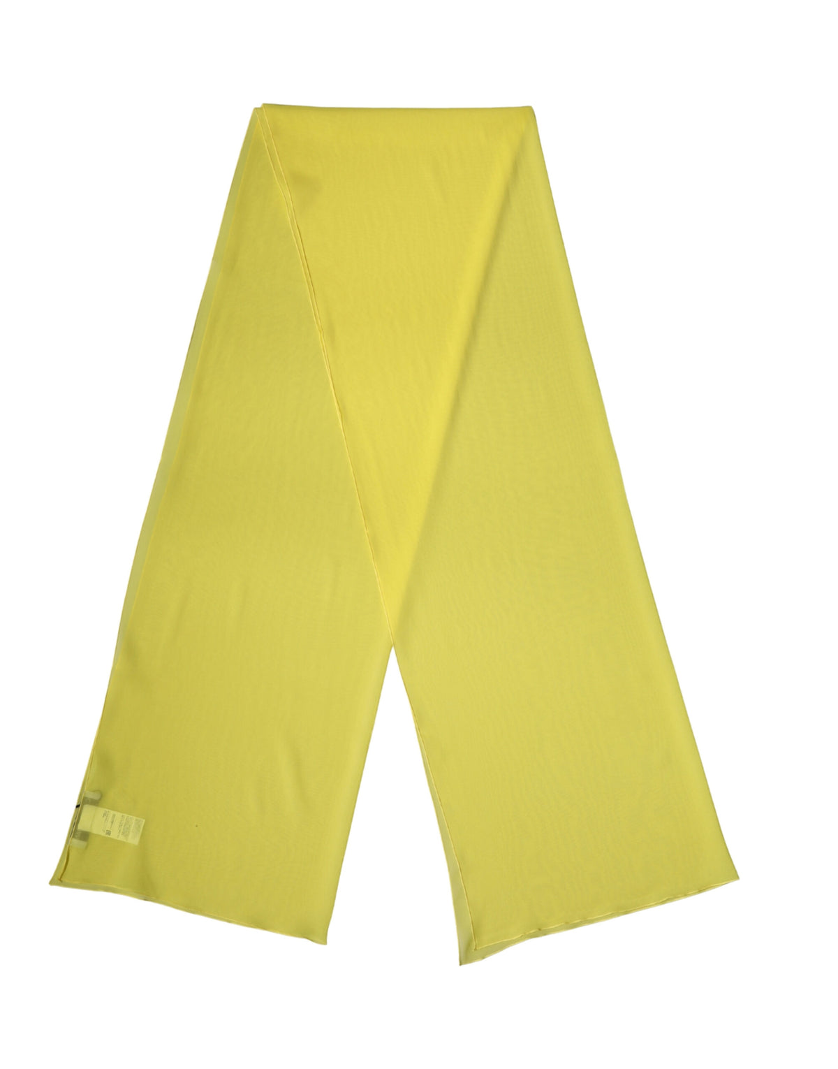 Dolce & Gabbana Yellow Silk Neck Wrap Shawl Stole Scarf