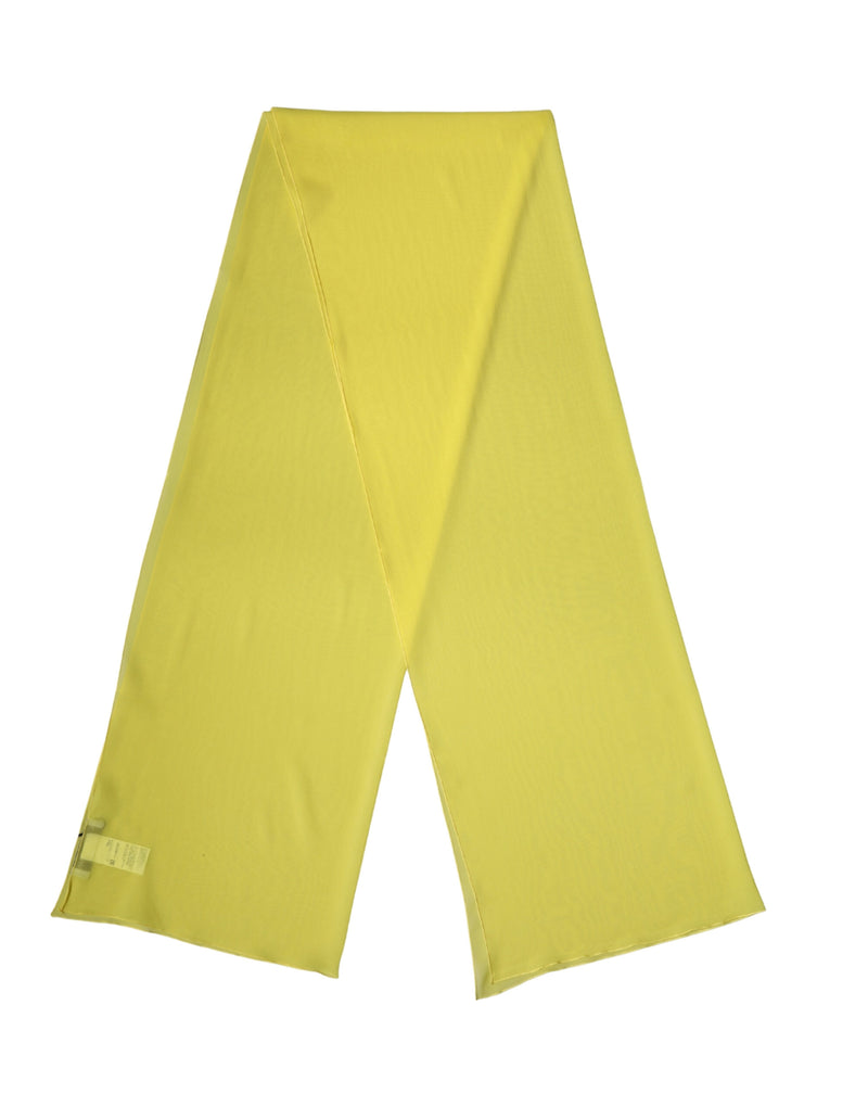 Dolce & Gabbana Yellow Silk Neck Wrap Shawl Stole Scarf