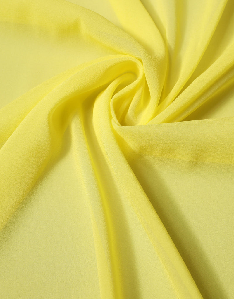 Dolce & Gabbana Yellow Silk Neck Wrap Shawl Stole Scarf