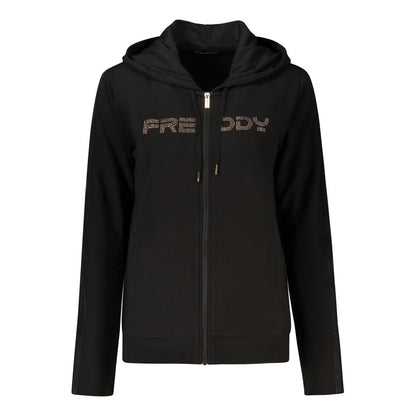 Freddy Black Cotton Women's Hoodie