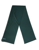 Dolce & Gabbana Dark Green Silk Neck Wrap Shawl Scarf