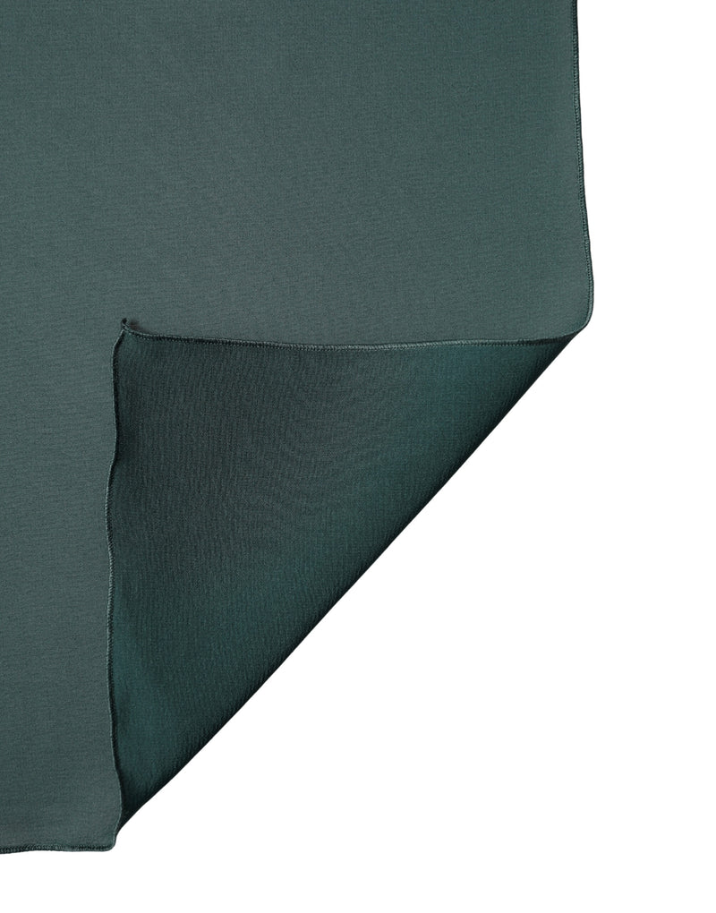 Dolce & Gabbana Dark Green Silk Neck Wrap Shawl Scarf