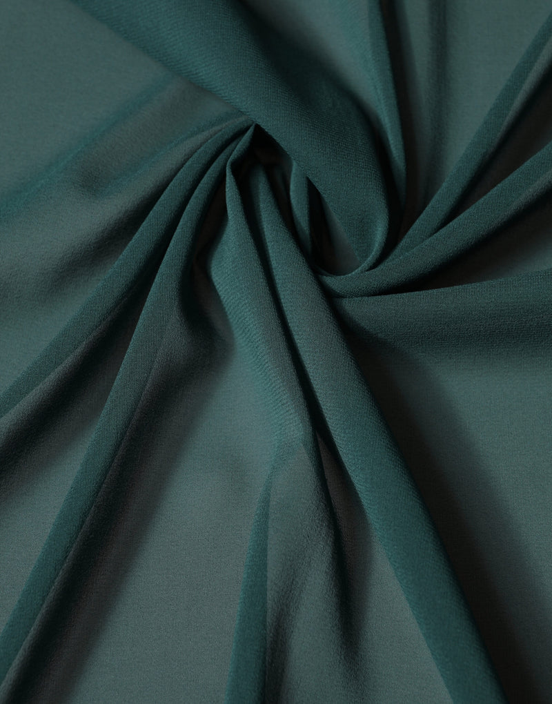 Dolce & Gabbana Dark Green Silk Neck Wrap Shawl Scarf