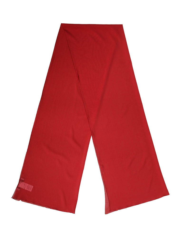 Dolce & Gabbana Red Silk Neck Wrap Shawl for Women