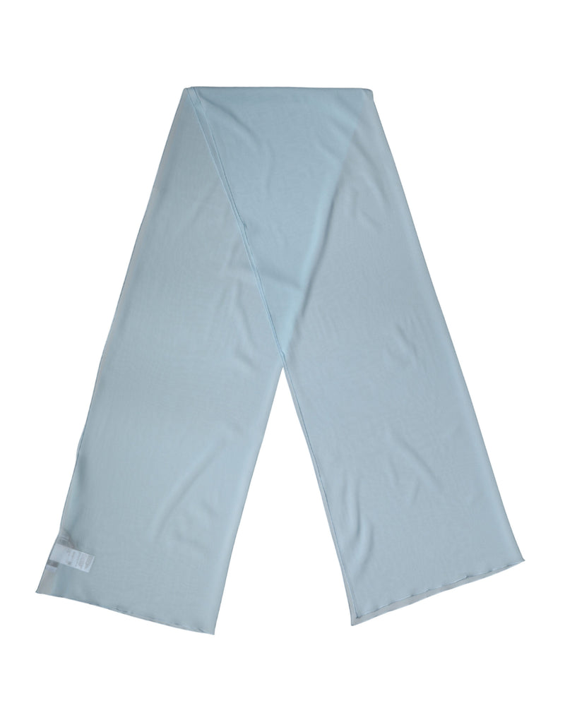 Dolce & Gabbana Light Blue Silk Neck Wrap Shawl Scarf