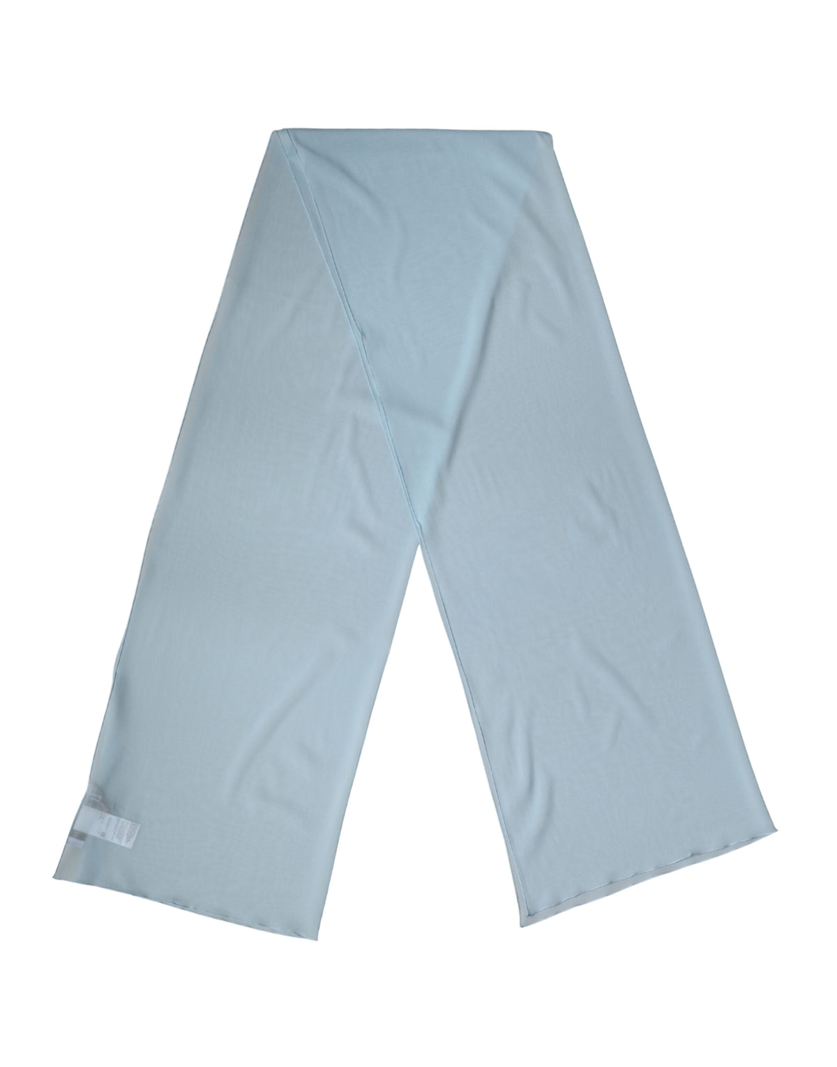 Dolce & Gabbana Light Blue Silk Neck Wrap Shawl Stole Scarf