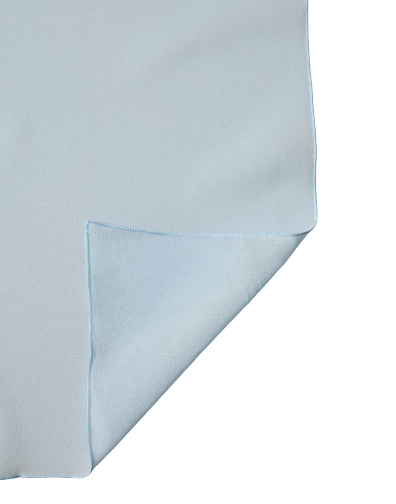 Dolce & Gabbana Light Blue Silk Neck Wrap Shawl Scarf