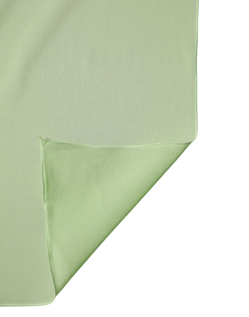 Dolce & Gabbana Light Green Silk Neck Wrap Shawl Scarf