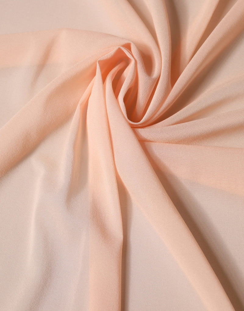 Dolce & Gabbana Peach Silk Neck Wrap Shawl - 200cm x 64cm